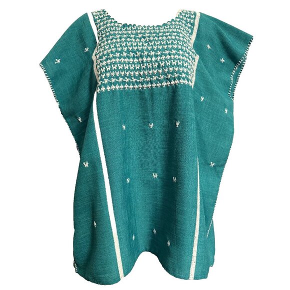 Oaxaca Artisan Hand-loomed Embroidered Blouse Guelaguetza Lobster Ethical Animal - Picture 2 of 9